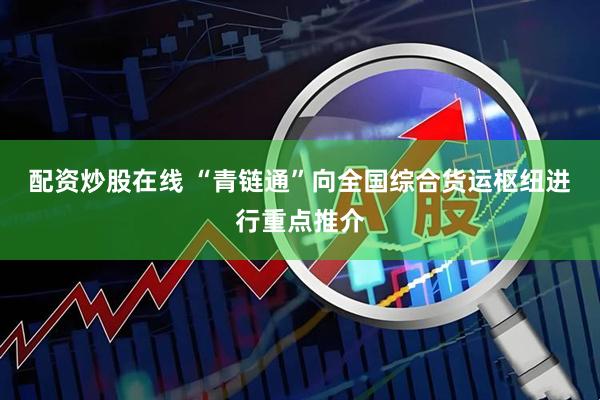 配资炒股在线 “青链通”向全国综合货运枢纽进行重点推介